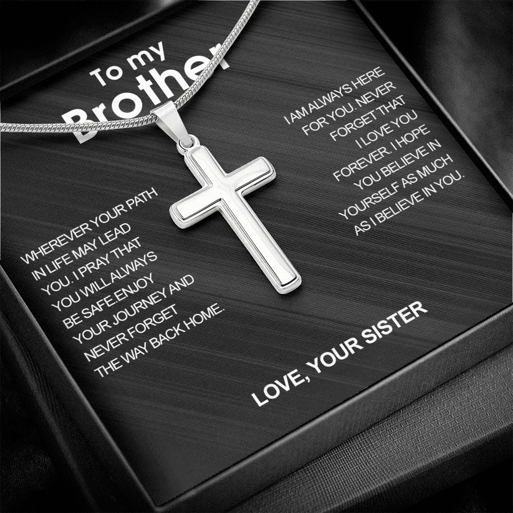 Luxury cross necklace - To my Brother - Image 6