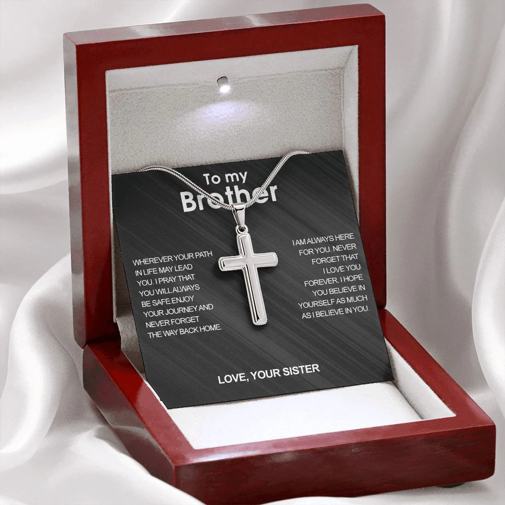 Luxury cross necklace - To my Brother - Image 7