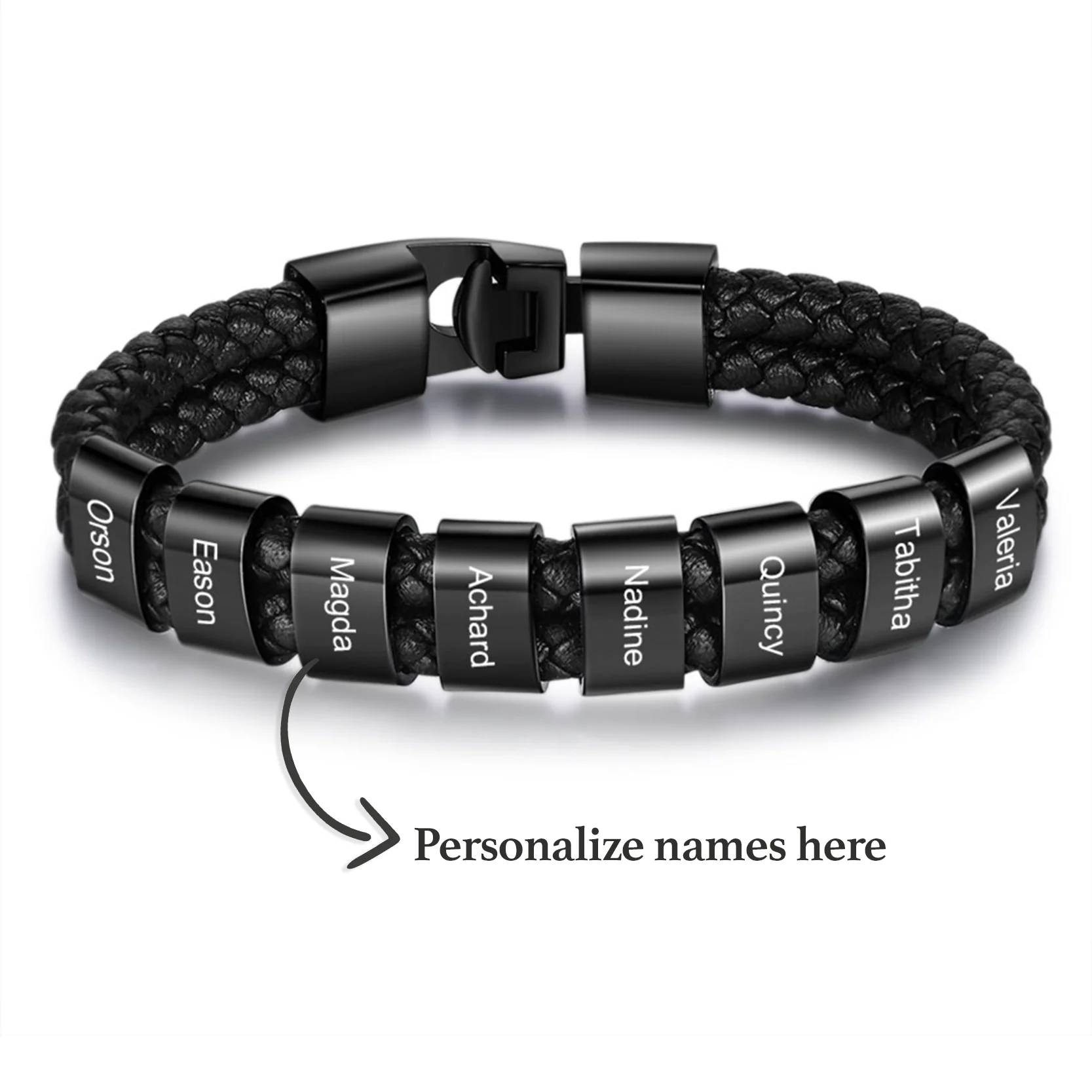 Luxury leather wristband - To my beloved Dad - Image 2
