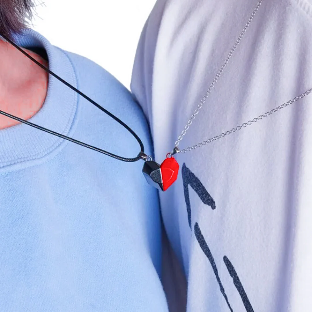 Heart Necklace for Couples - Forever Connected - Image 2
