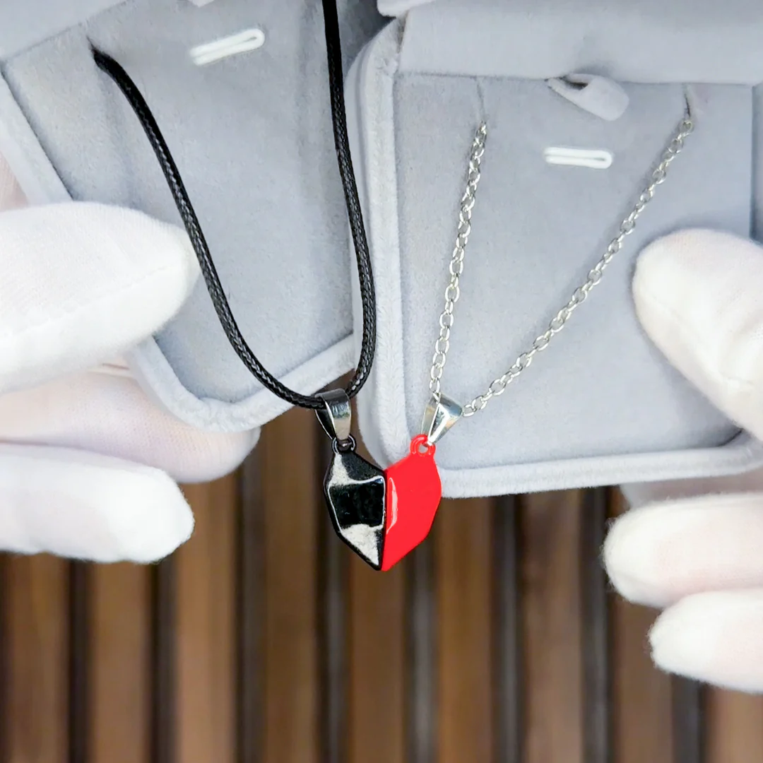 Heart Necklace for Couples - Forever Connected - Image 3