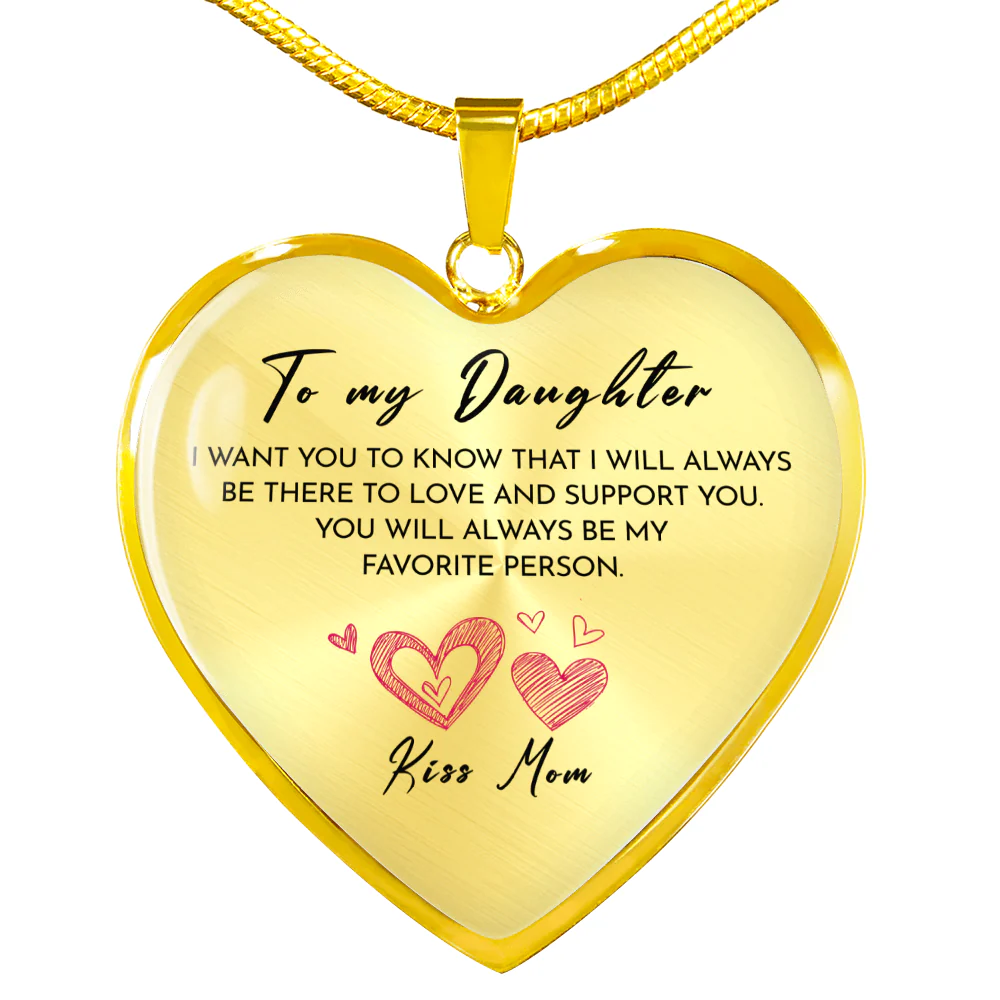 Heart necklace - To my Daughter - Image 2