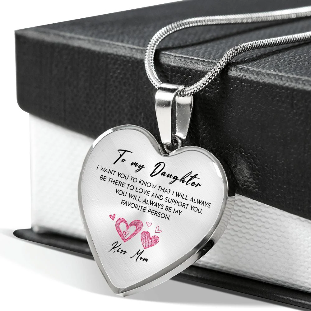 Heart necklace - To my Daughter - Image 3