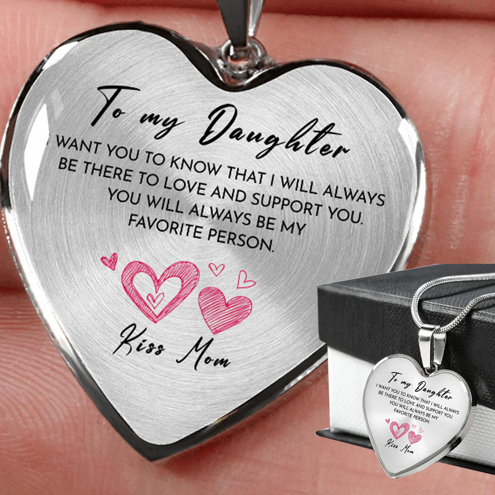Heart necklace - To my Daughter - Image 5