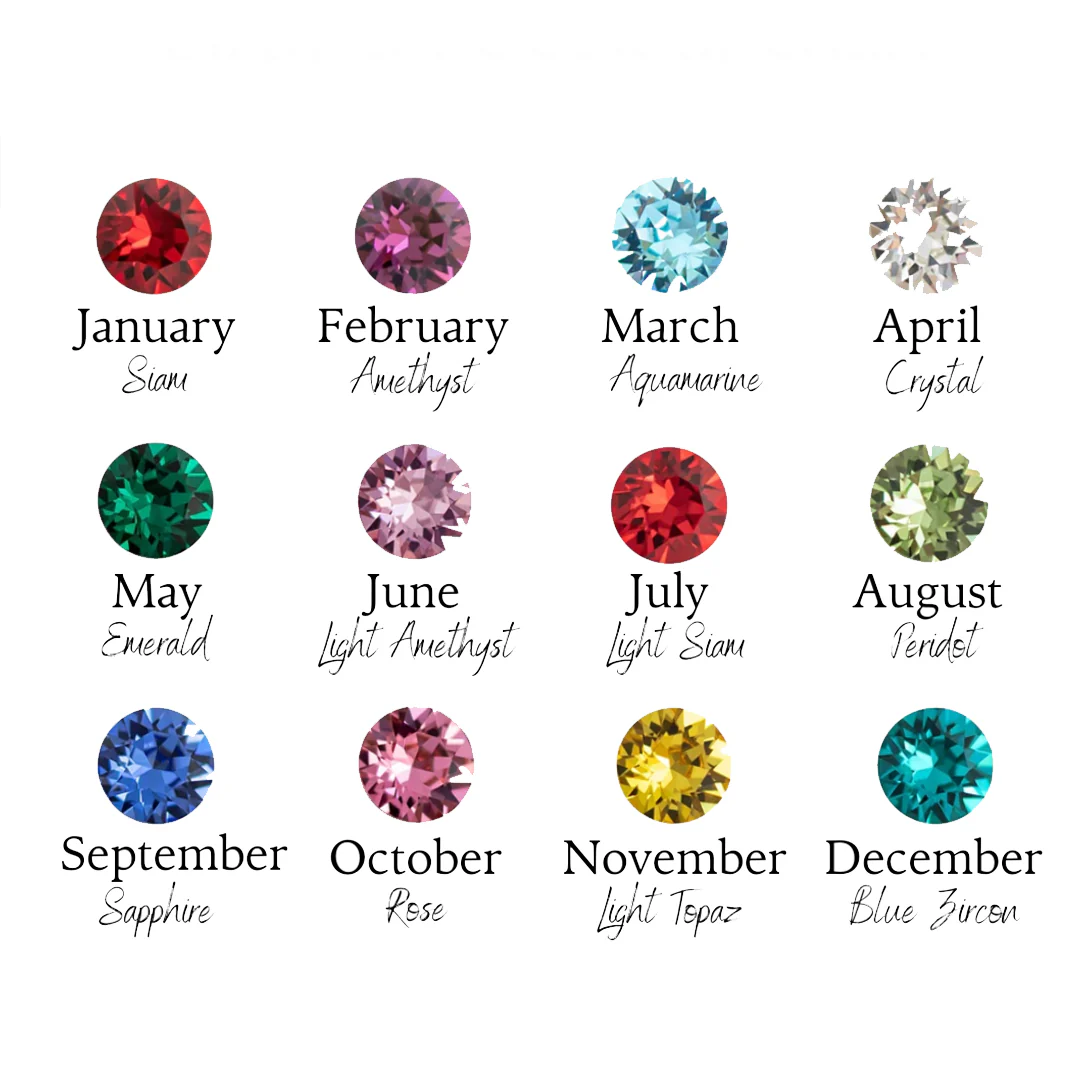 Heart & Birthstone - Name Pendants Necklace - Image 5
