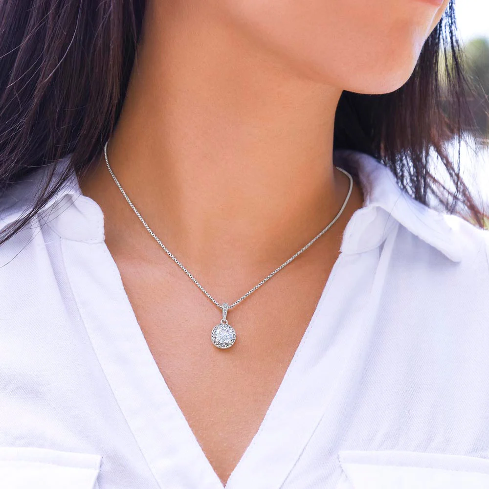 Sterling Silver Necklace - With Real Rose - To My Baby - Image 6