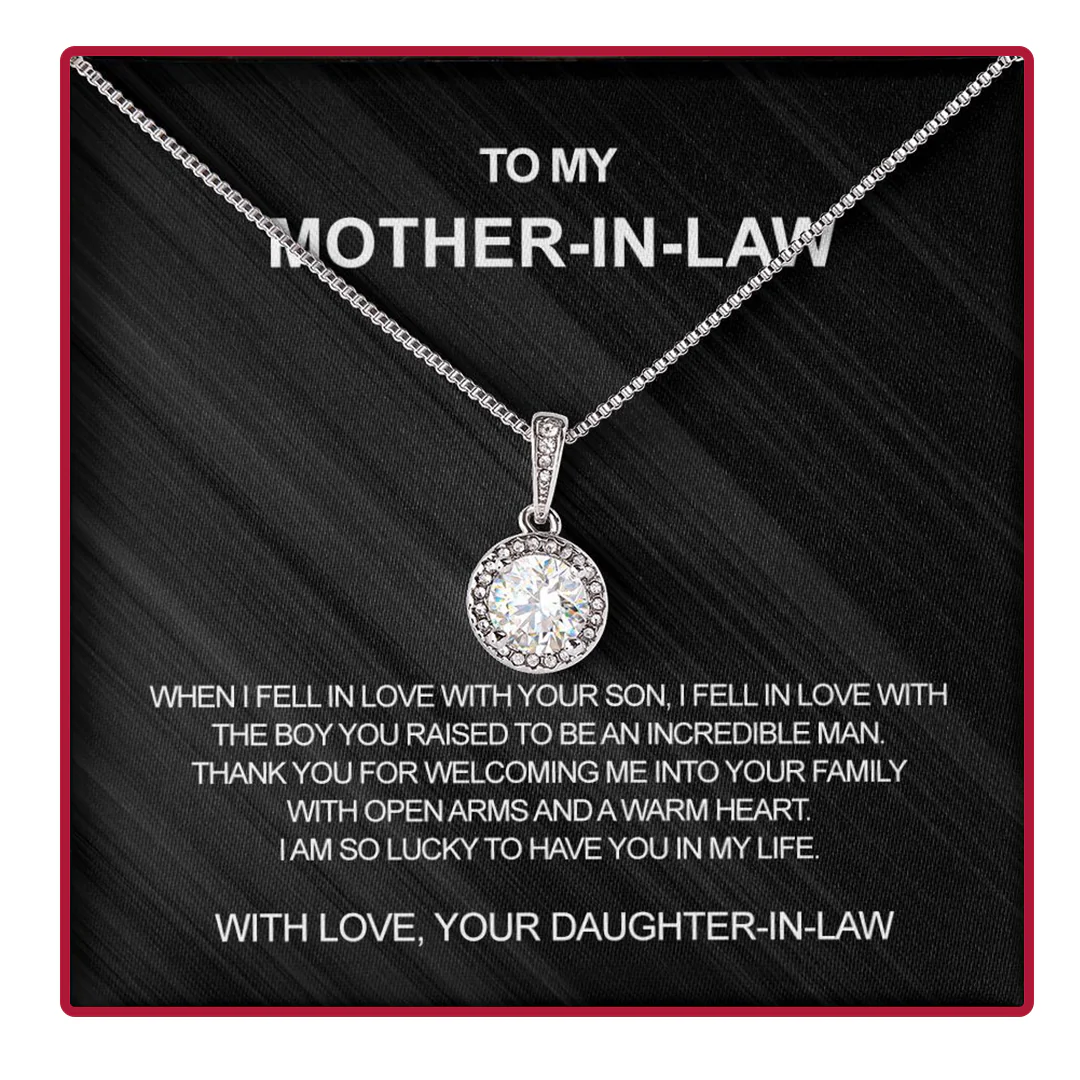 Sterling Silver Necklace - With Real Rose - To My Mother in Law - Image 5