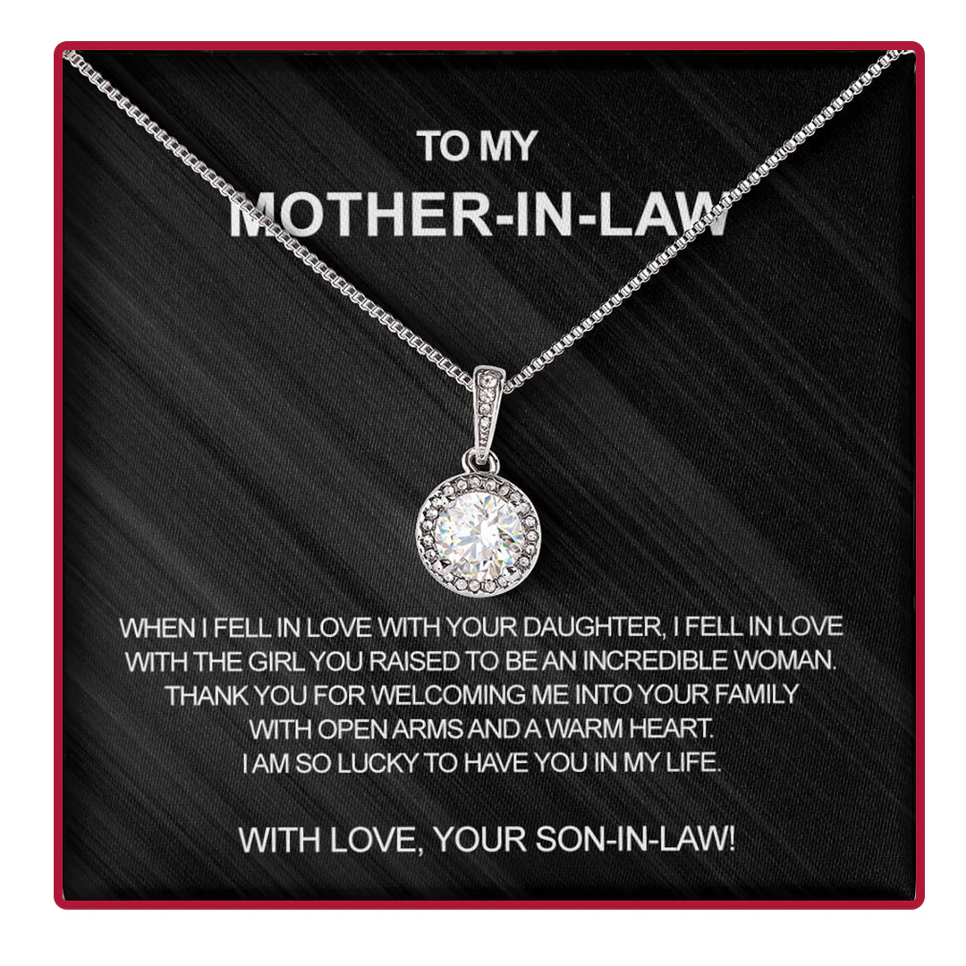 Sterling Silver Necklace - With Real Rose - To My Mother in Law - Image 8