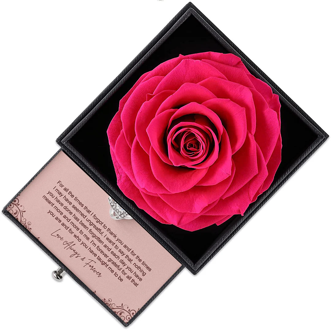 Sterling Silver Necklace with Rose Box - Loving Mother - Image 5
