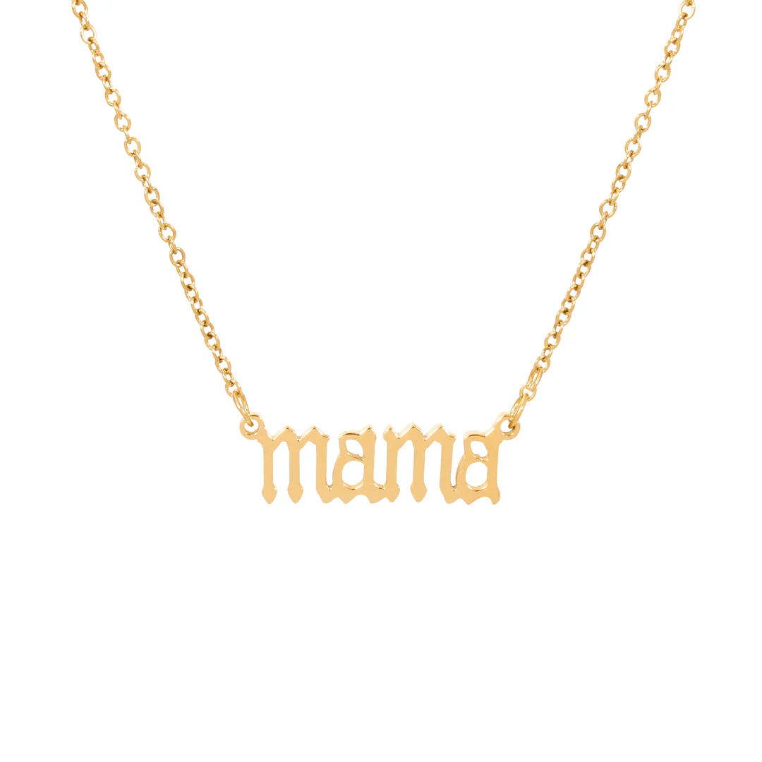 Sterling Silver - MAMA Letter Necklace