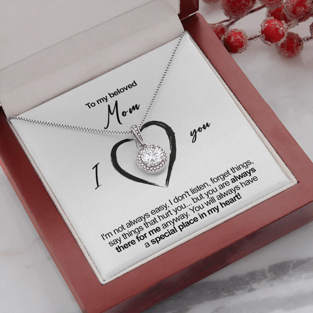 Sterling Silver Necklace - To my beloved Mom - Image 2