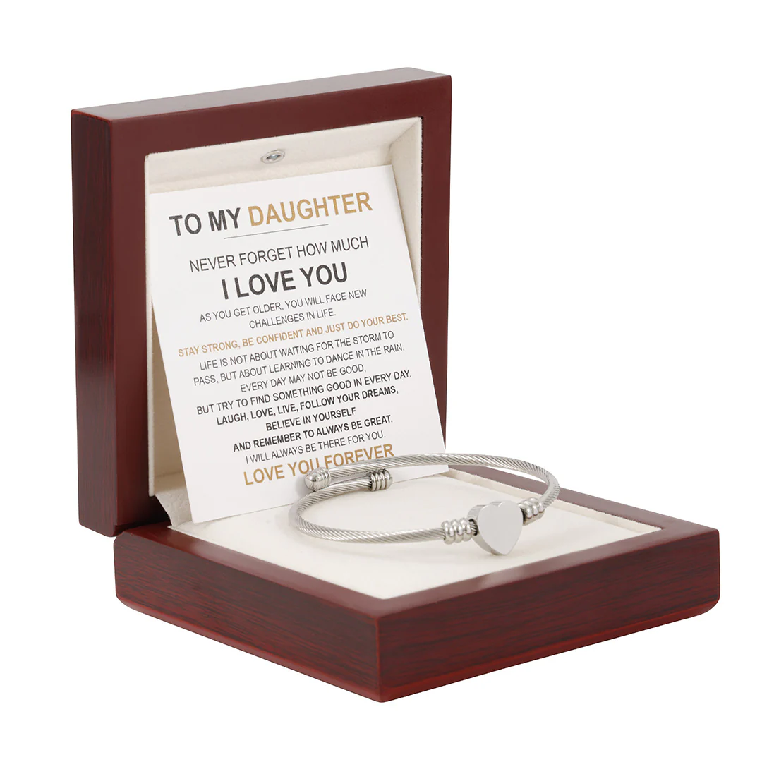 Heart Bracelet - Love You Forever “To my Daughter" - Image 3