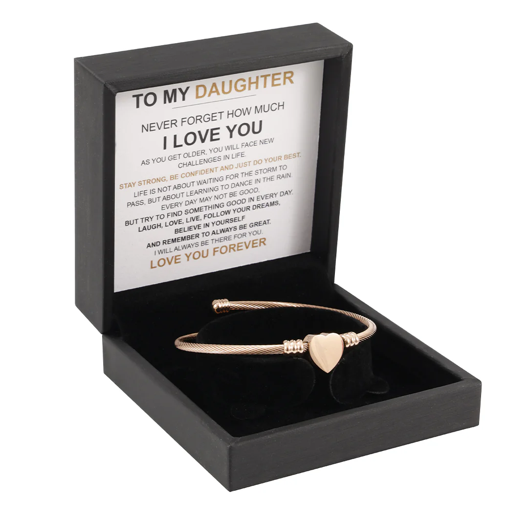 Heart Bracelet - Love You Forever “To my Daughter" - Image 5