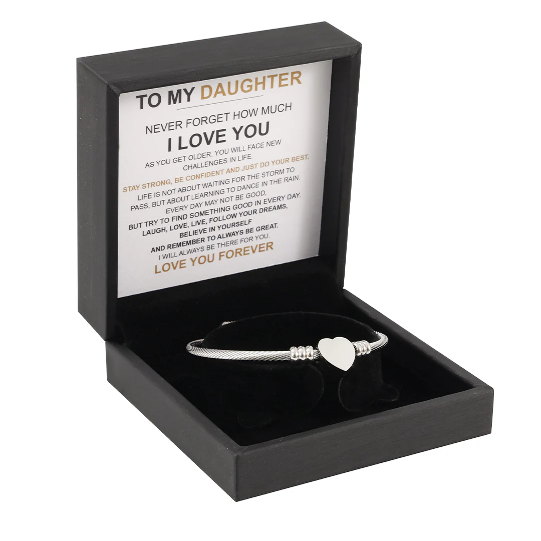 Heart Bracelet - Love You Forever “To my Daughter" - Image 6