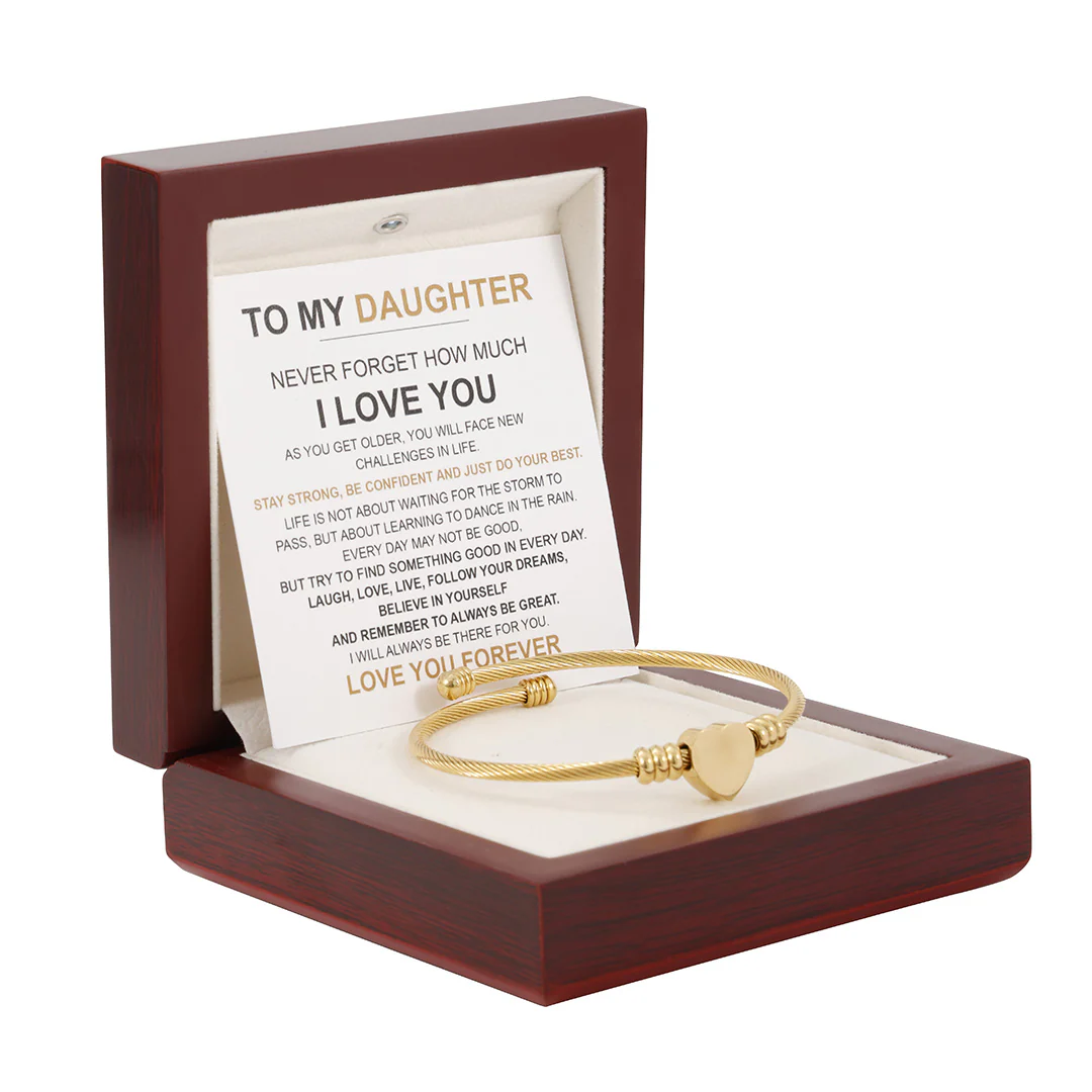 Heart Bracelet - Love You Forever “To my Daughter" - Image 7
