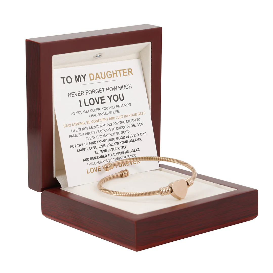 Heart Bracelet - Love You Forever “To my Daughter" - Image 8