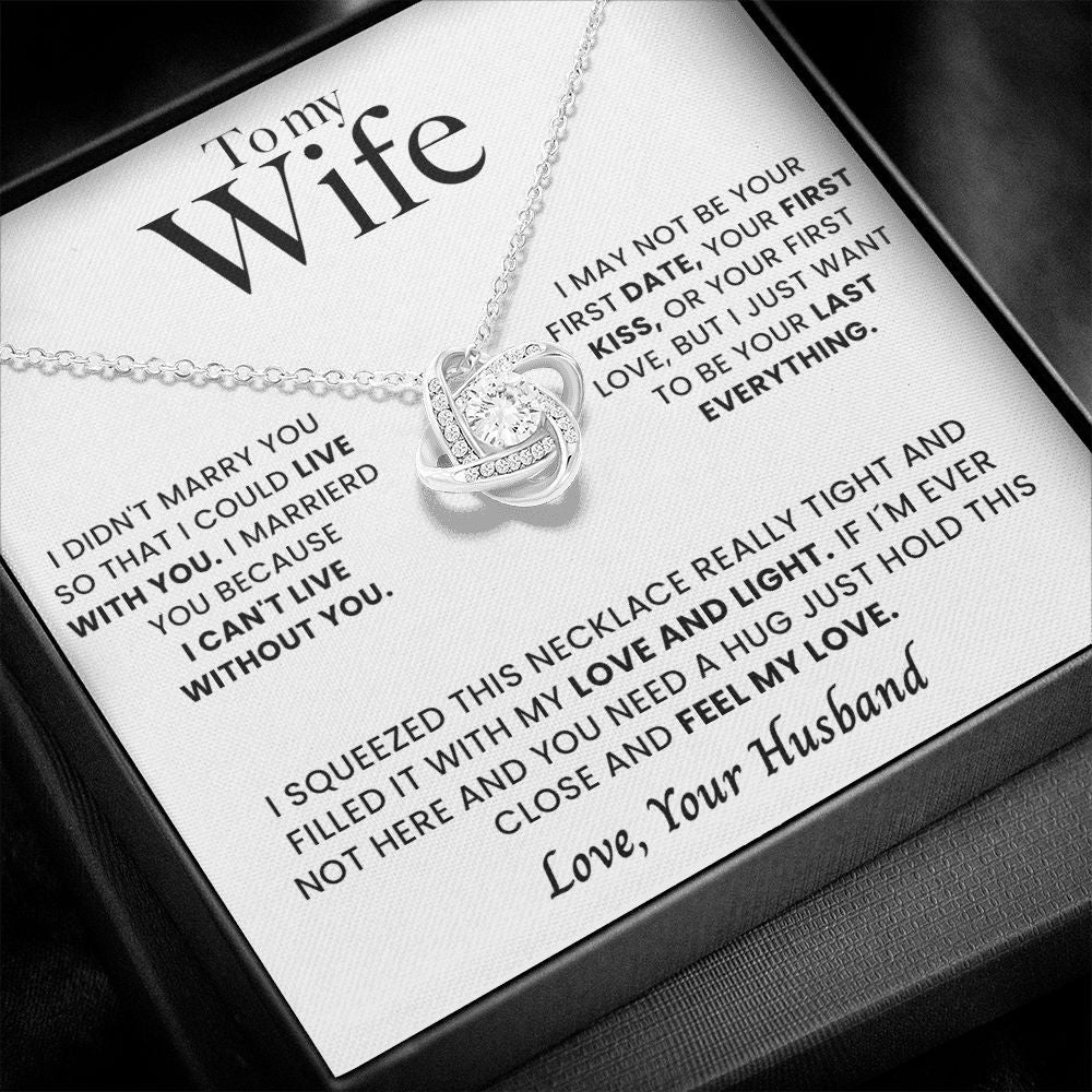 Sterling Silver Necklace - To my amazing Wife