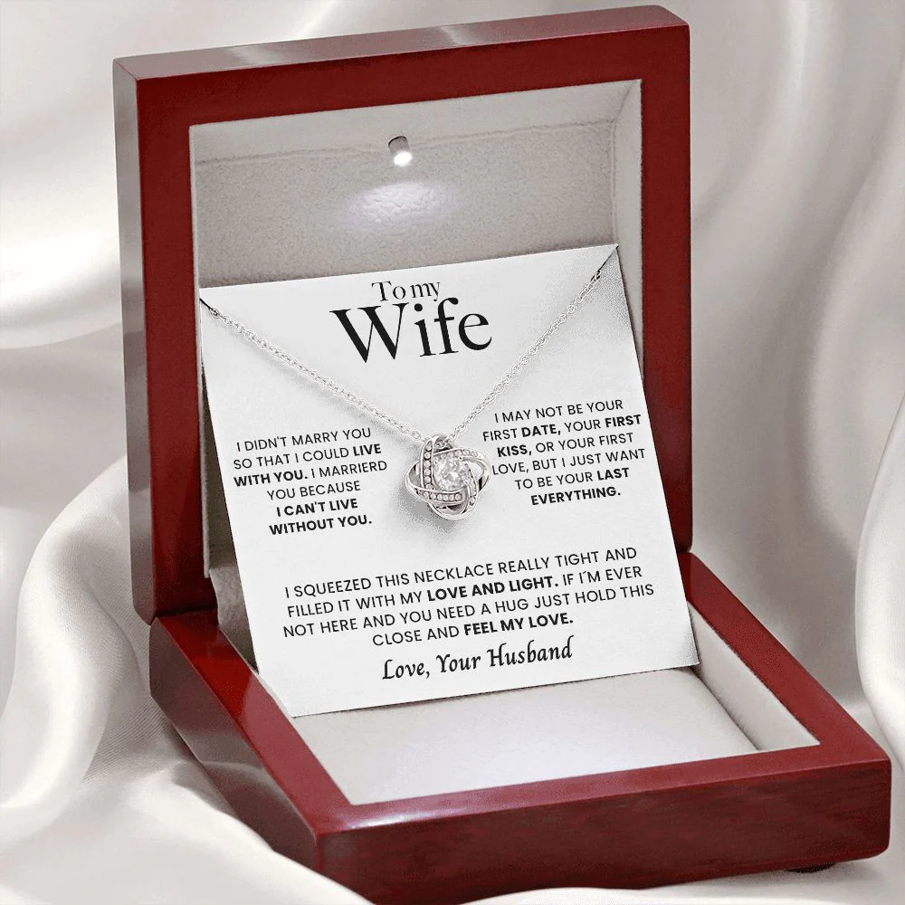 Sterling Silver Necklace - To my amazing Wife - Image 2
