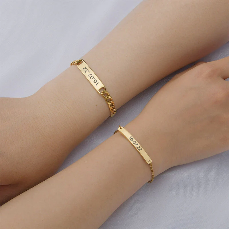Luxury partner bracelets - with engraving - Image 3