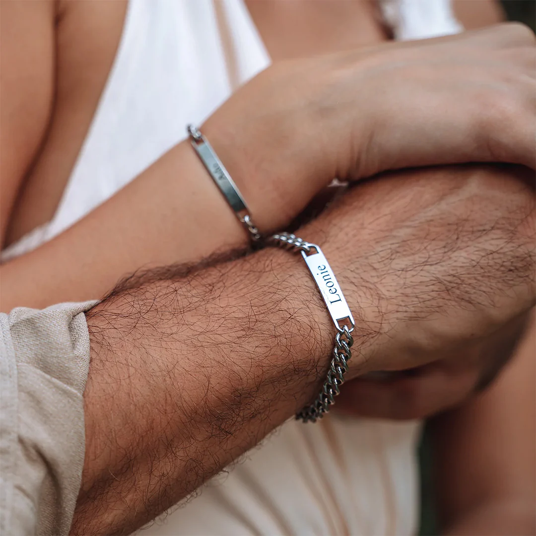 Beyond Love Permanent Partner-Bracelets with Engraving - Image 2