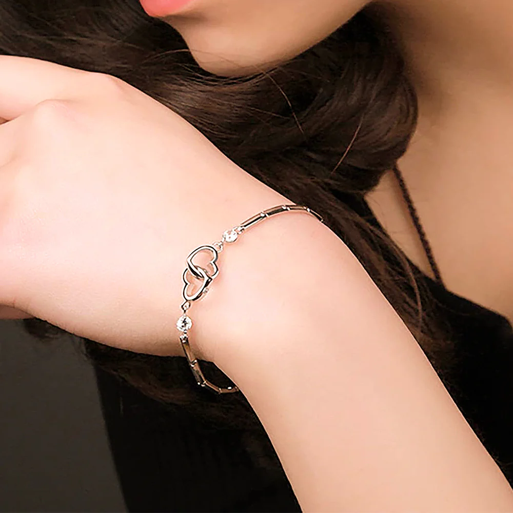 Sparkling Love Set - Necklace, Earrings & Bracelet - Image 4