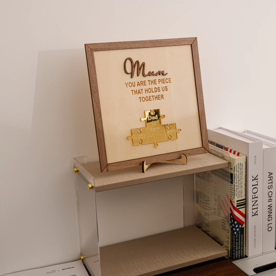Puzzle sign - Mom, you are the piece that holds us together - Image 2