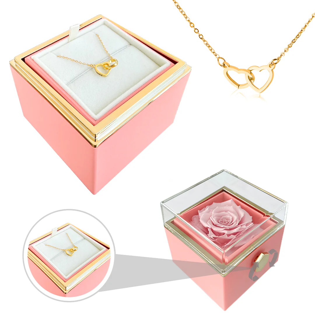 Engraved Name Necklace - With Real Rose - Image 13