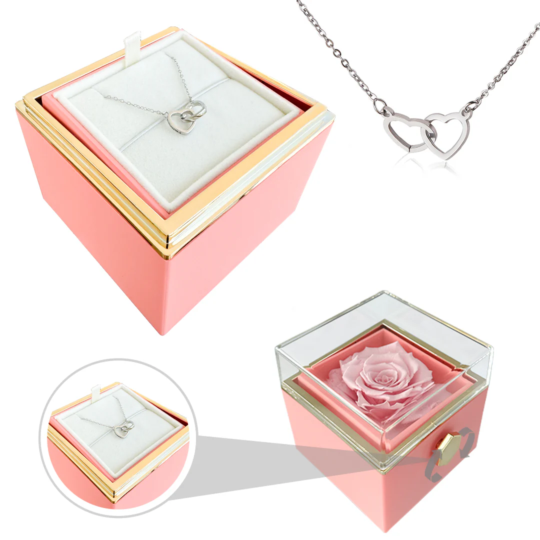 Engraved Name Necklace - With Real Rose - Image 15