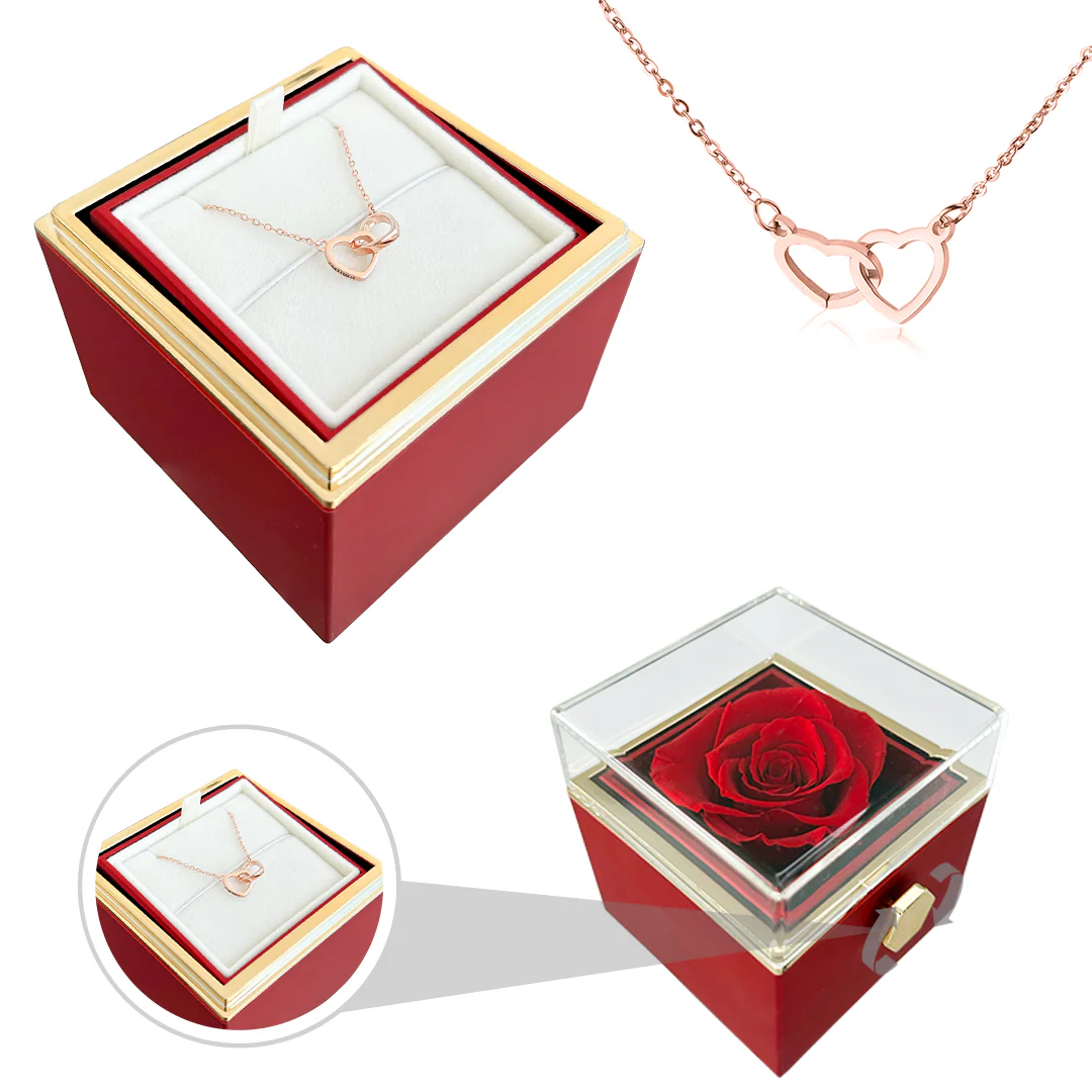 Engraved Name Necklace - With Real Rose - Image 16