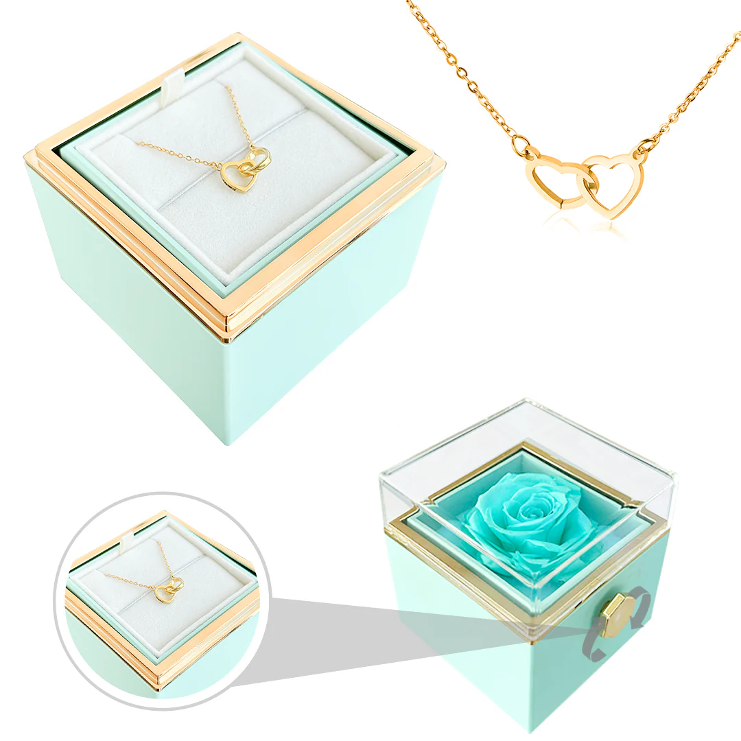 Engraved Name Necklace - With Real Rose - Image 18