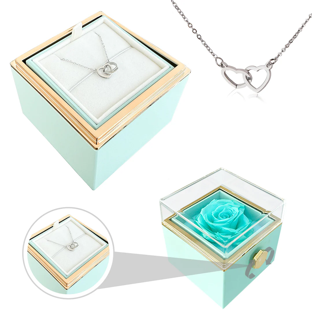 Engraved Name Necklace - With Real Rose - Image 19