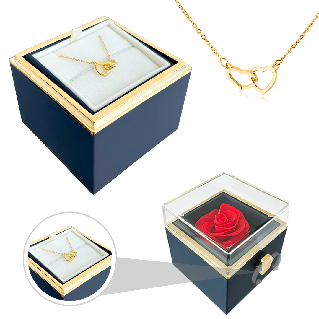 Engraved Name Necklace - With Real Rose - Image 20