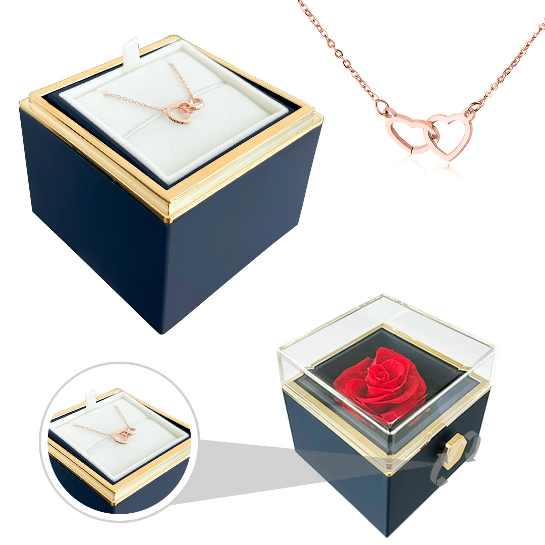 Engraved Name Necklace - With Real Rose - Image 21