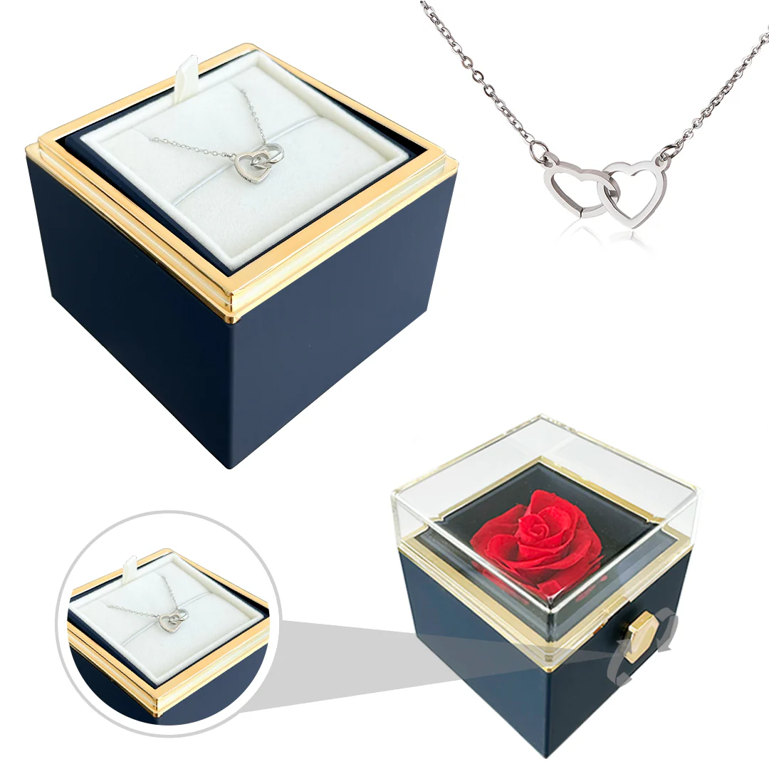 Engraved Name Necklace - With Real Rose - Image 22
