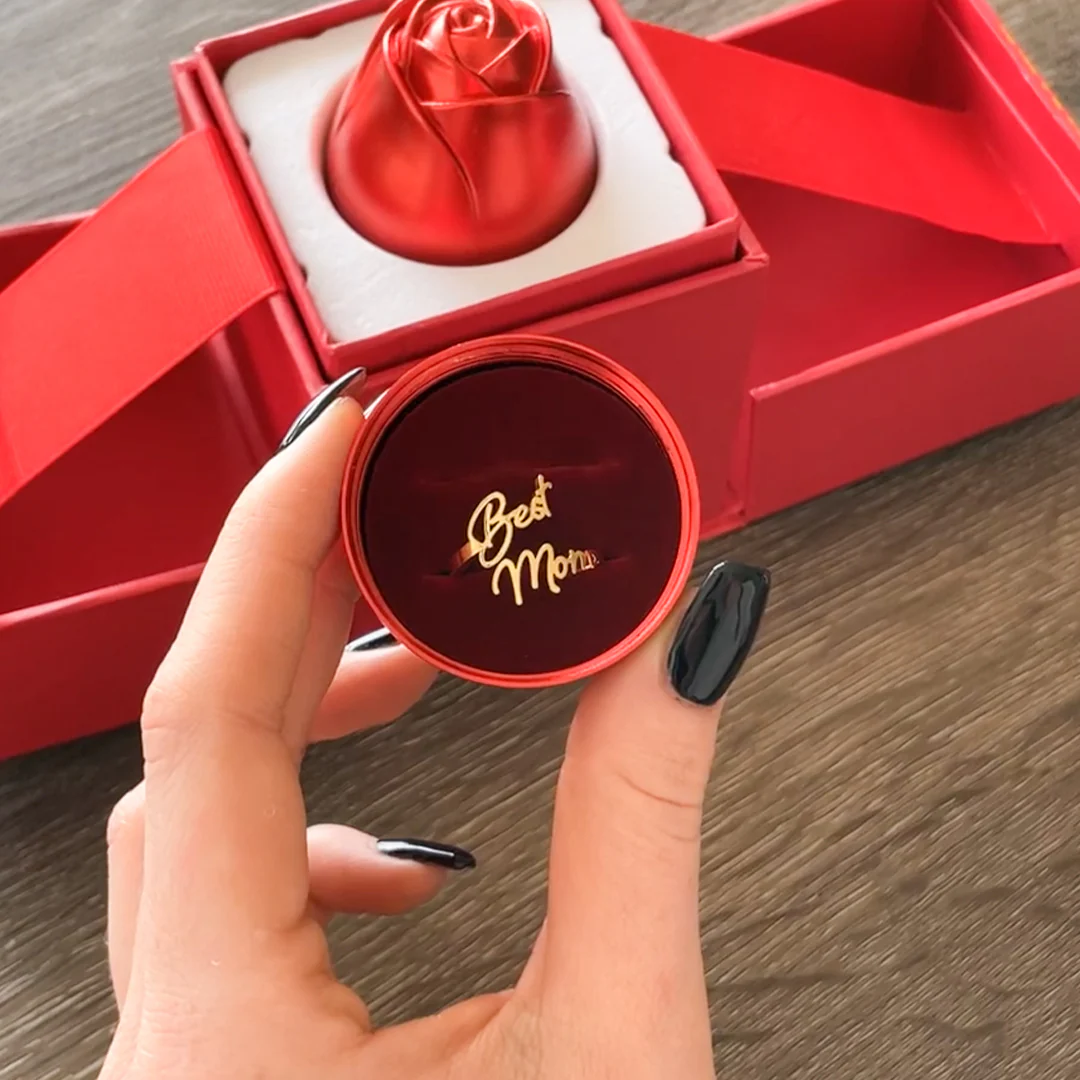 Sterling Silver Ring with Ring Box - Best Mom - Image 5
