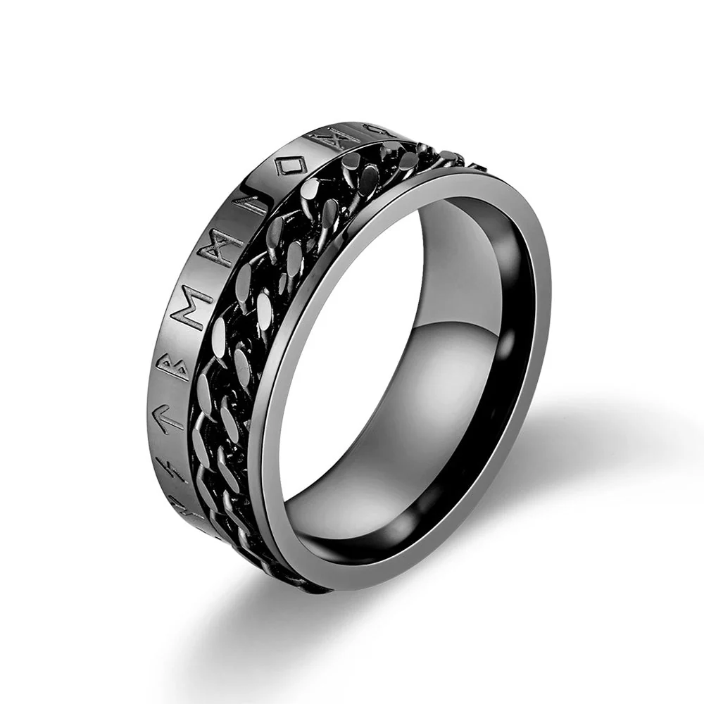 Stainless Steel Ring - Roman Numerals