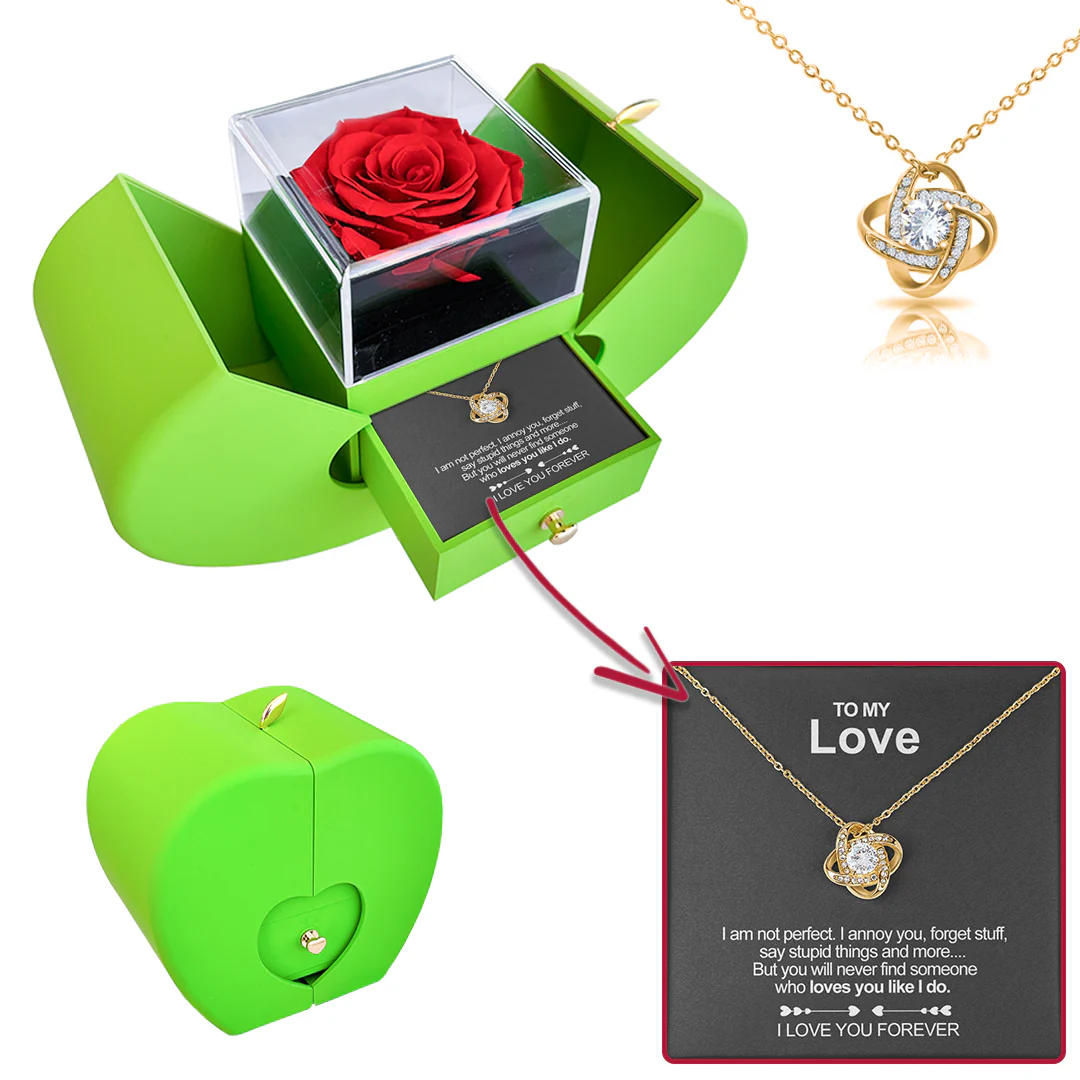 Sterling Silver Necklace - With Real Rose - To My Love - Image 13