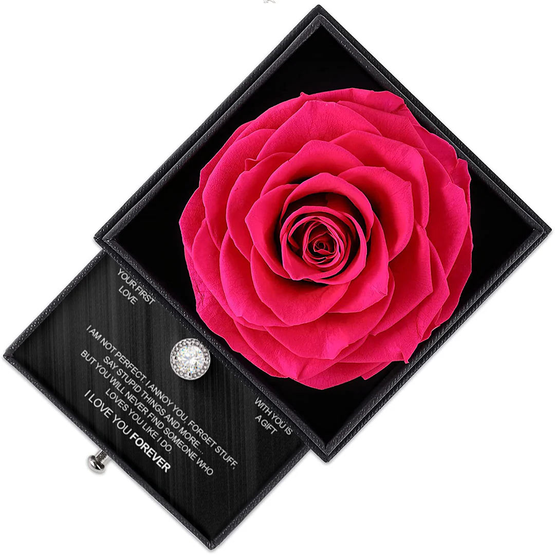 Sterling Silver Necklace with Roses Gift Box - To My Baby - Image 4