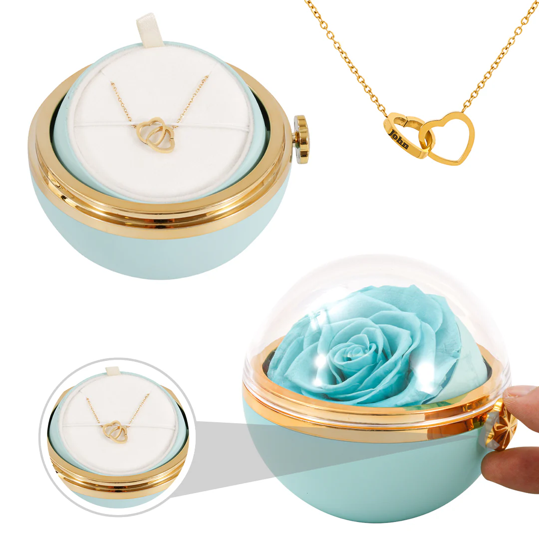 Engraved Necklace - With Real Rose - To My Love - Image 10