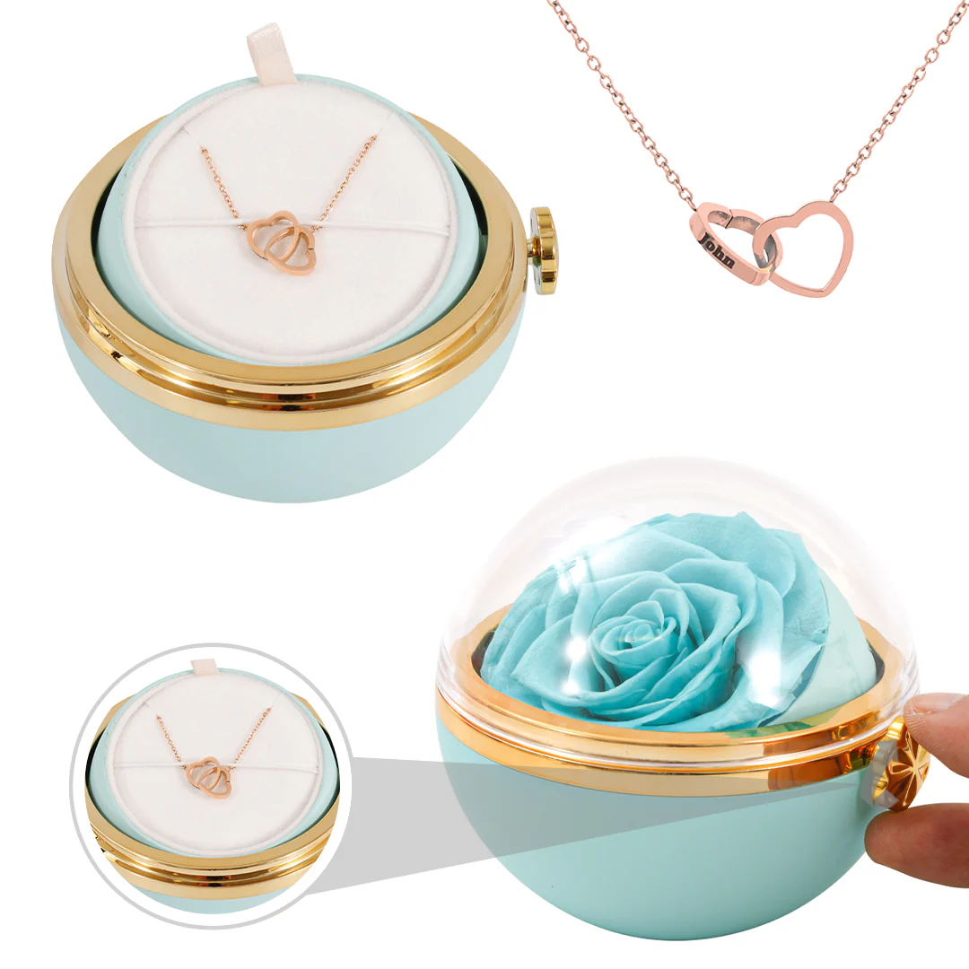 Engraved Necklace - With Real Rose - To My Love - Image 11