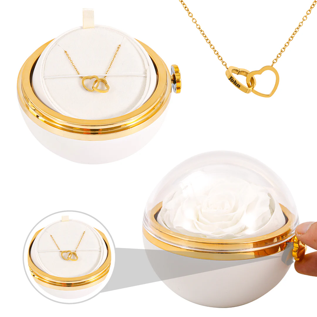 Engraved Necklace - With Real Rose - To My Love - Image 13