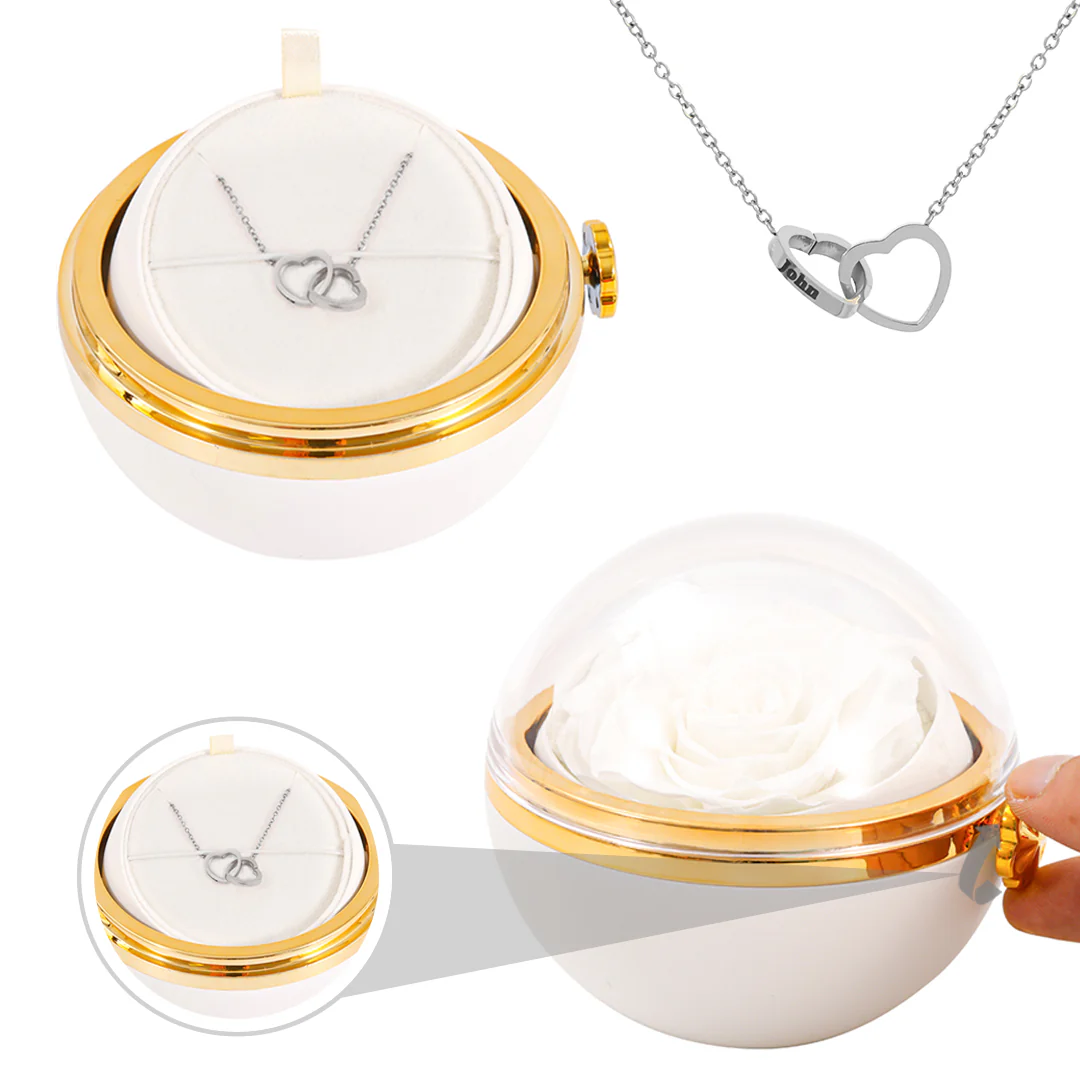 Engraved Necklace - With Real Rose - To My Love - Image 16