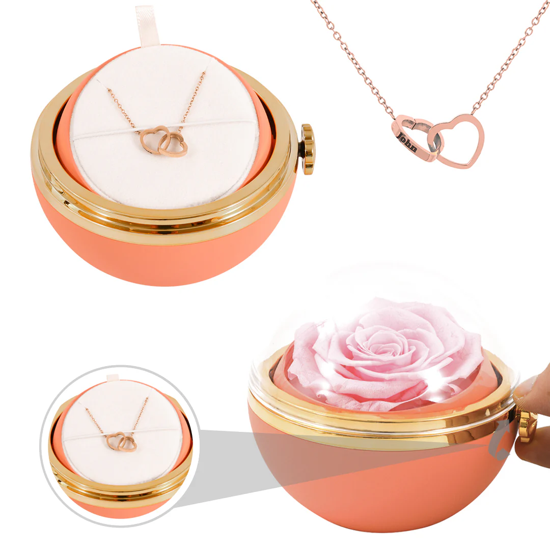 Engraved Necklace - With Real Rose - To My Love - Image 5
