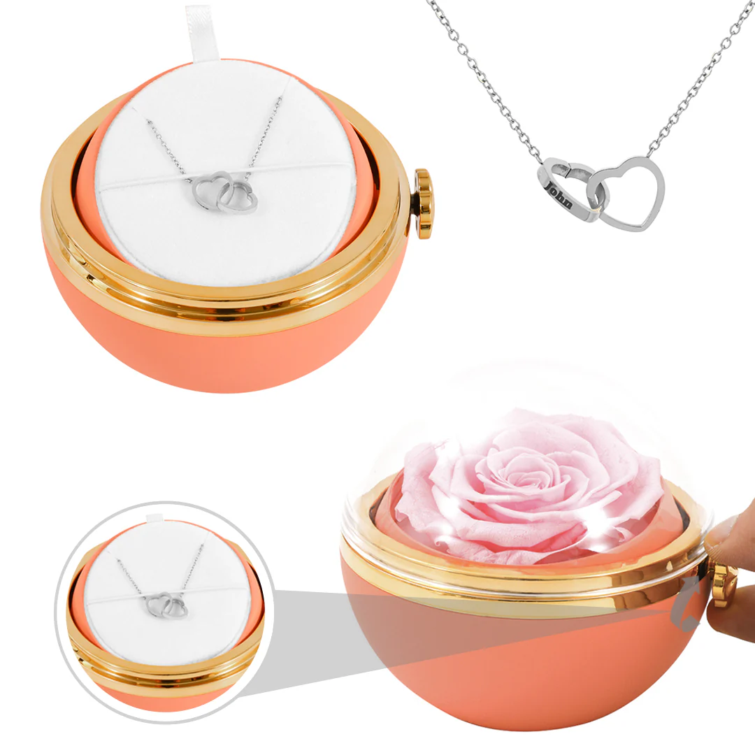 Engraved Necklace - With Real Rose - To My Love - Image 6