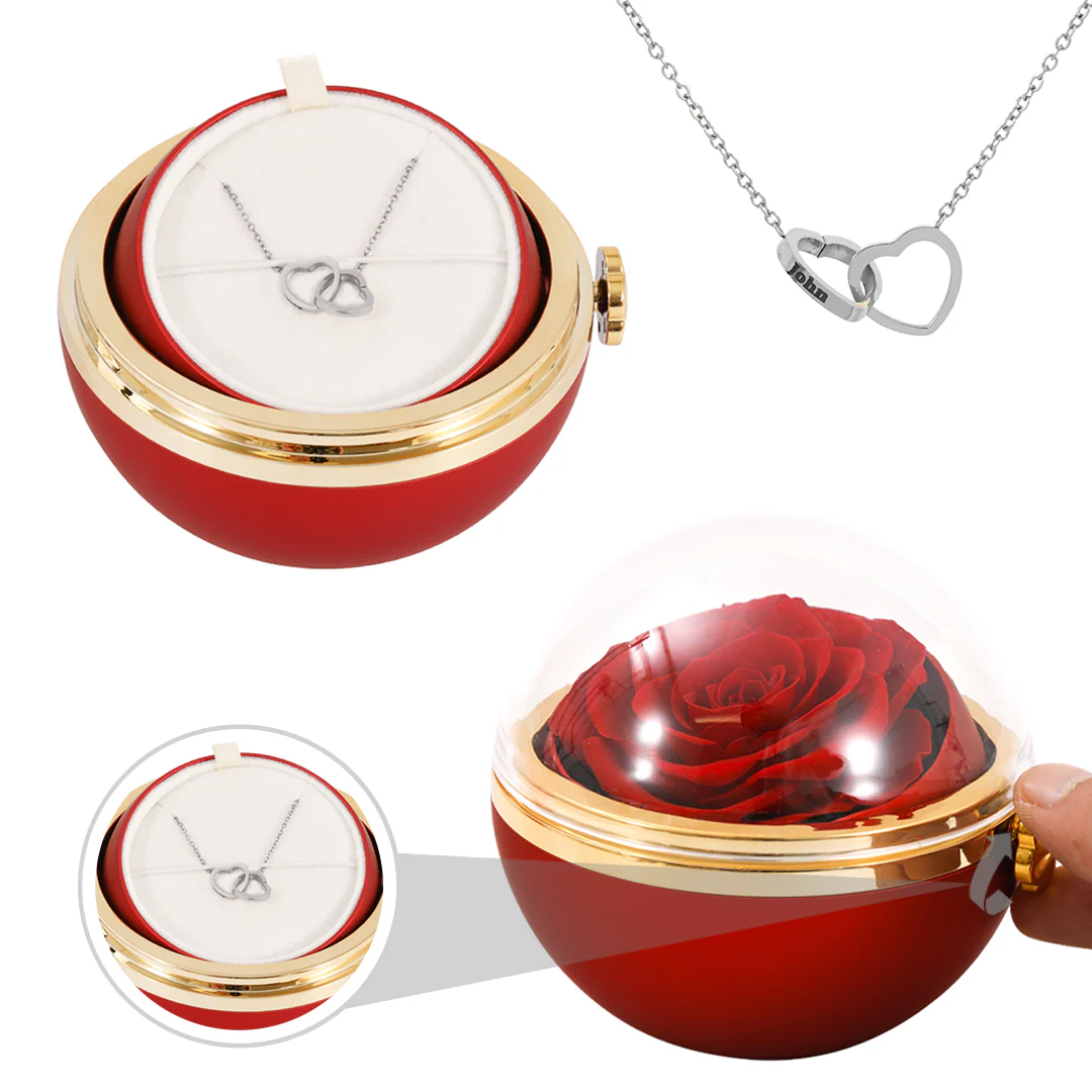 Engraved Necklace - With Real Rose - To My Love - Image 8