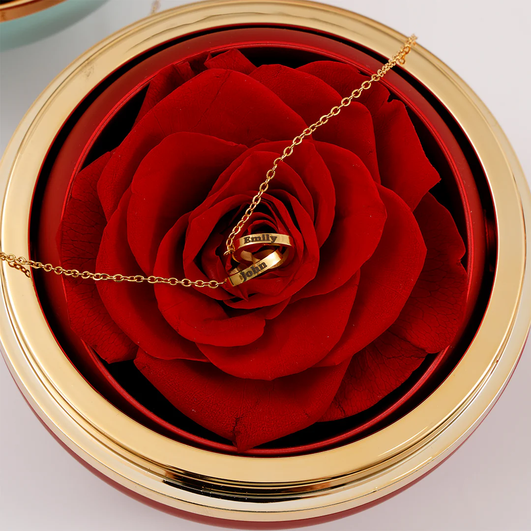 Engraved Necklace - With Real Rose - To My Love - Image 9