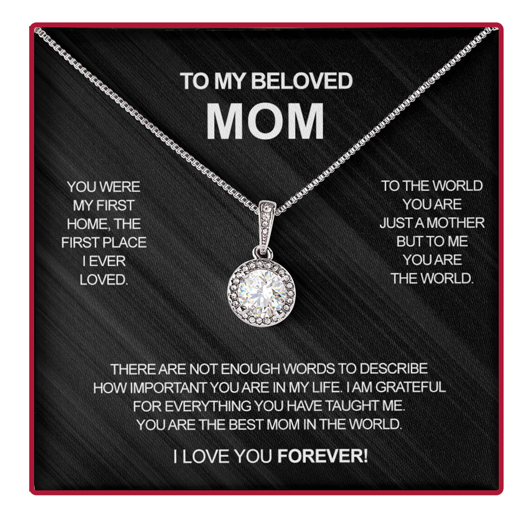 Sterling Silver Necklace with Rose Box - To My Mother - Image 4