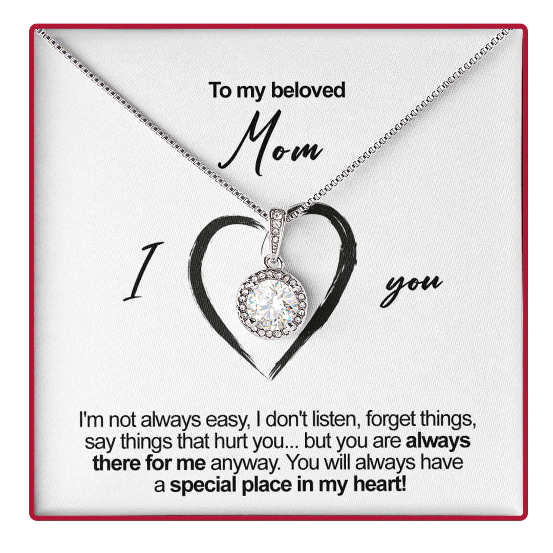 Sterling Silver Necklace with Rose Box - To My Mother - Image 6