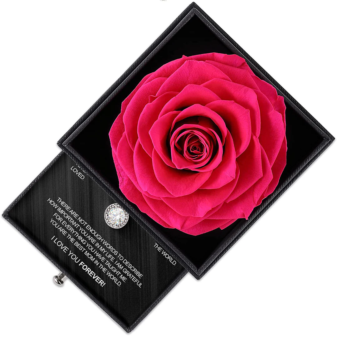 Sterling Silver Necklace with Rose Box - To My Mother - Image 7