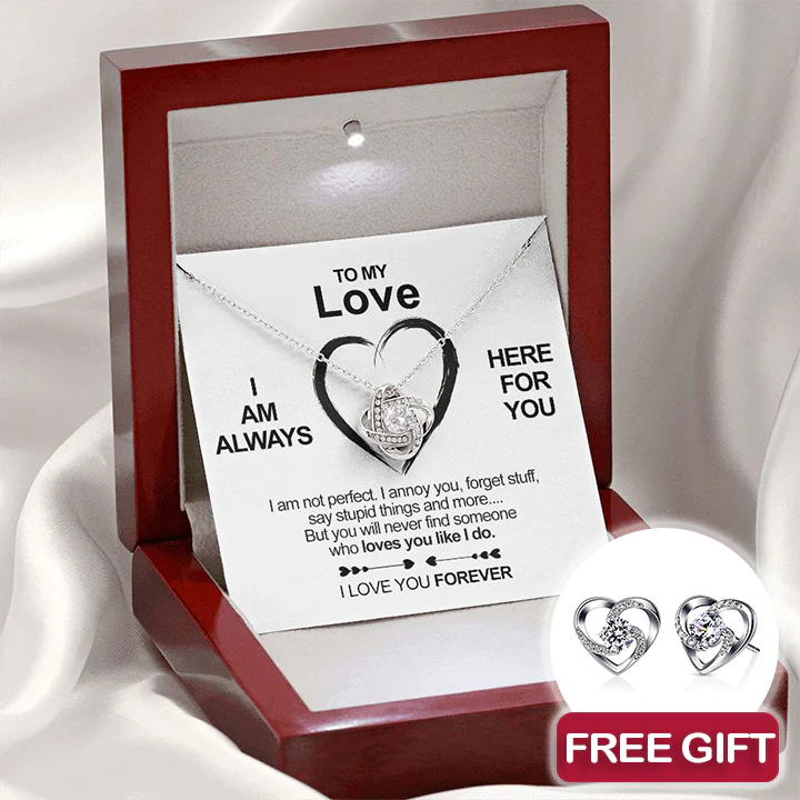 Sterling Silver Necklace - To my Love + earrings FREE - Image 2
